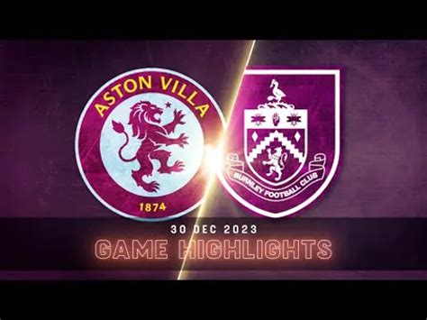 Aston Villa v Burnley | Match in 3 Minutes | Premier League ...