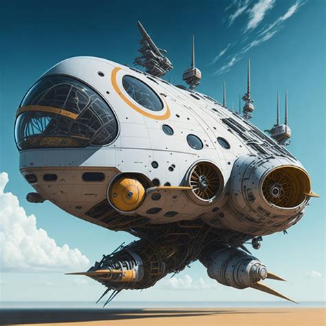 Premium AI Image | Spaceship with a quirky and futuristic design