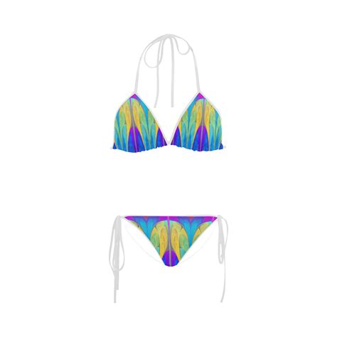 Art Deco Pattern Custom Bikini Swimsuit ID D