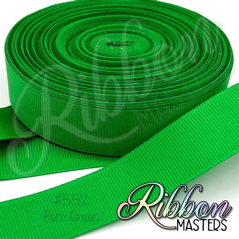 552 Fern Green Solid Color Grosgrain Ribbon Ribbon Masters