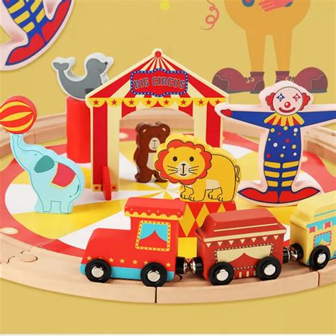 Wooden Circus Train Set - Talu Darling