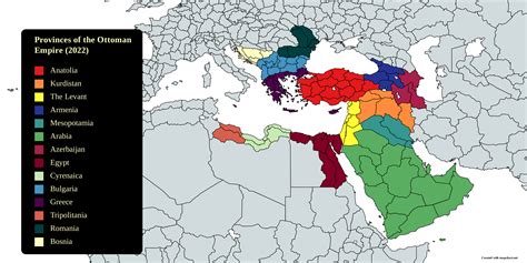 Provinces Of The Ottoman Empire In 2022 If It Managed To Survive After