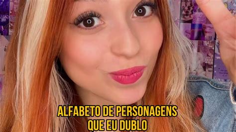 Alfabeto De Personagens Que Eu Dublo Bianca Alencar YouTube