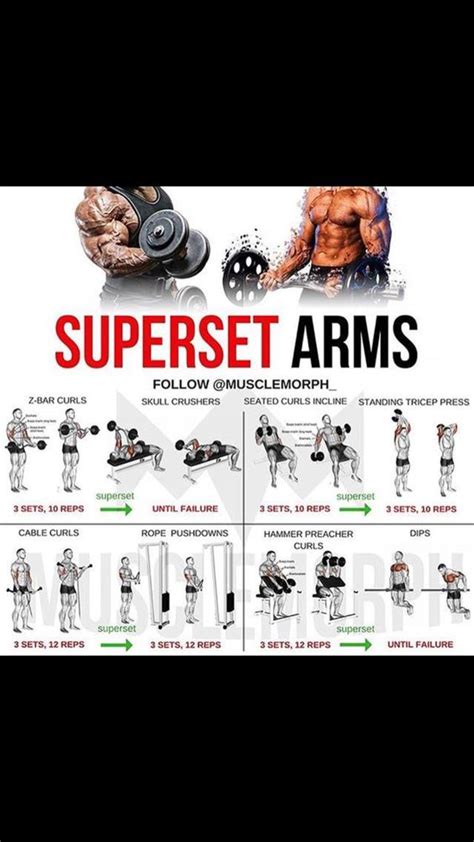 Arms Superset Shoulder Workout Gym Workout Tips Muscle Building