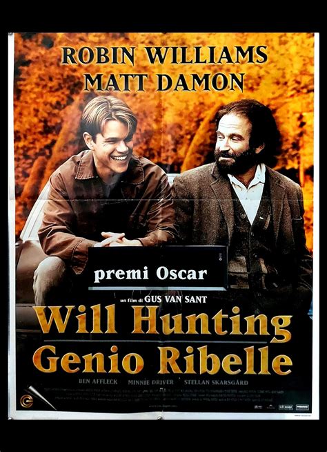 1998 Movie Poster Will Hunting Genio Ribelle Robin Williams Matt