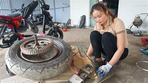 TIMELAPSE Repairs And Restores Complete Electric Motorbike 4 Stroke