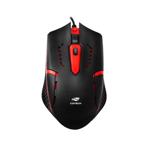 Kit Teclado E Mouse Gamer C3Tech GK 20BK ABNT2 Usb 1200DPI Em