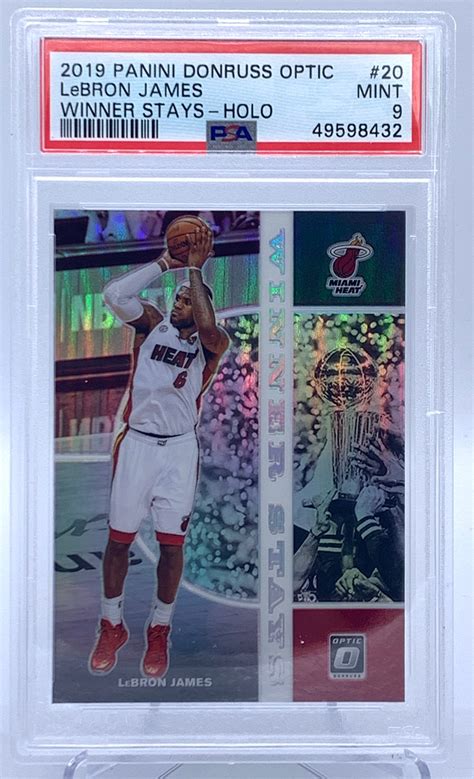 Lebron James Donruss Optic Winner Stays Holo Prizm Miami