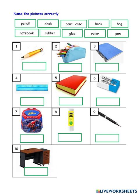 Stationery 0302 Kaklong Baru Live Worksheets