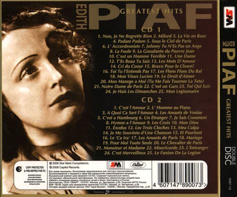 P C Edith Piaf Greatest Hits