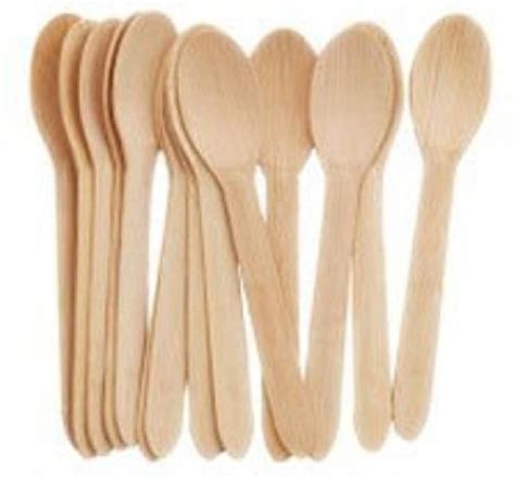 Wooden Ice Cream Spoon Mm Feature Disposable Eco Friendly Fine