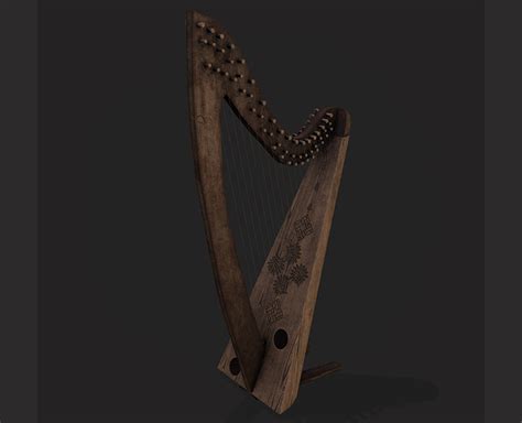 Medieval Harp - FlippedNormals