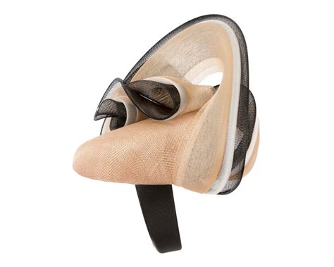 Nude And Black Racing Fascinator By Fillies Collection Online In Australia Hats From Oz S Nub