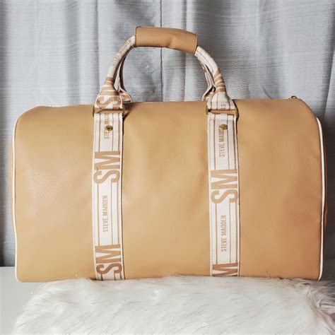 Steve Madden Bags Steve Madden Camelcream Speedy Weekender Duffle