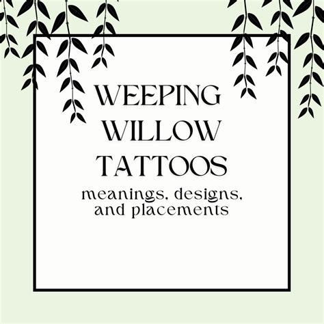 Willow Tree Tattoo Drawings