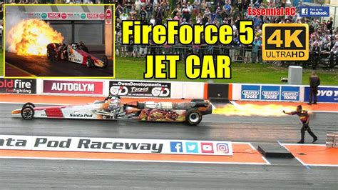 FireForce 5 JET Car At Santa Pod FIA MAIN EVENT 2017 UltraHD And 4K