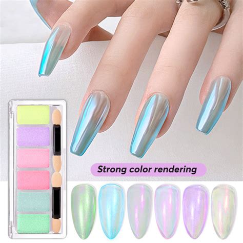 Solid Aurora Powder Color Combination Set Aurora Glass Effect Diy