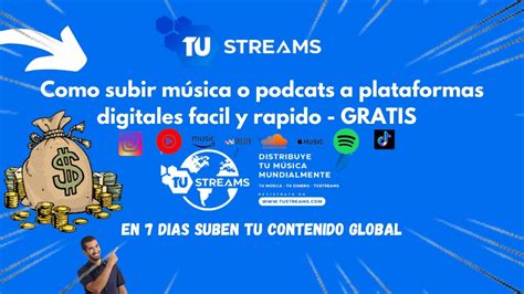 COMO subir Música o Podcats a Plataformas Digitales GRATIS en 5