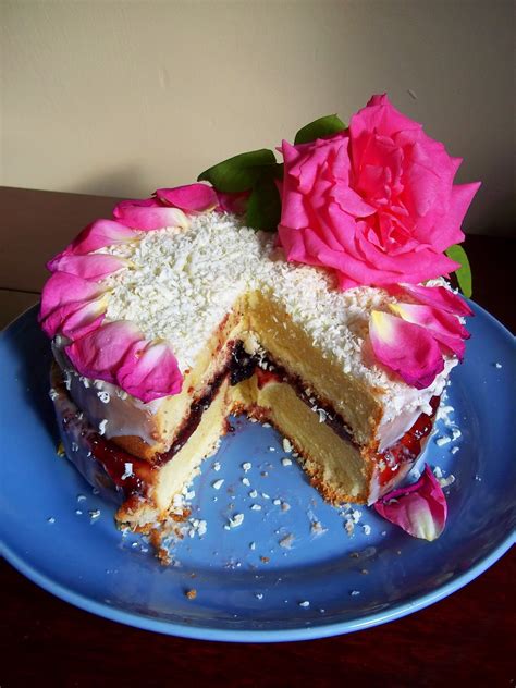 Idle Bakes Rose Petal Genoese Sponge Cake