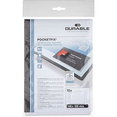 Durable Selbstklebetasche Pocketfix 148 x 105 mm 10 Stück