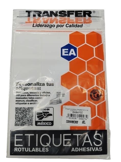 ETIQUETAS ADHESIVAS MURR 47 5X102 BLANCA PZ DE TRANSFER