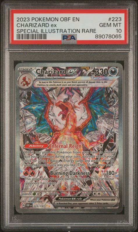 2023 Pokemon Obf En Obsidian Flames 223 Charizard Ex PSA 10 GameStop