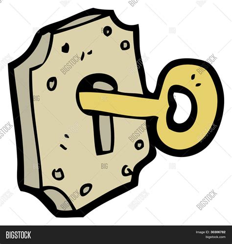 Key Lock Cartoon ( Image & Photo (Free Trial) | Bigstock