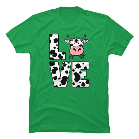 I Love Cows Cute Cow Print Buy T Shirt Designs