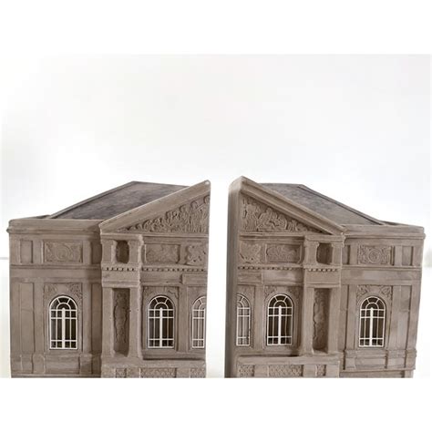 Plaster Architectural Bookends - Timothy Richards | Chairish