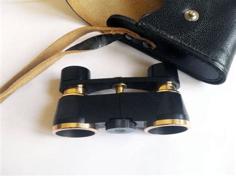 Black Vintage Opera Glasses Soviet Theater Binoculars Small Etsy