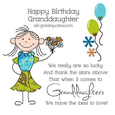 Happy Birthday Granddaughter Quotes. QuotesGram