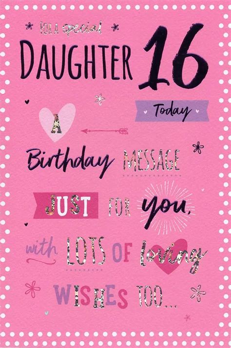 Sweet 16 Birthday Wishes For Daughter Hattie Michaelina