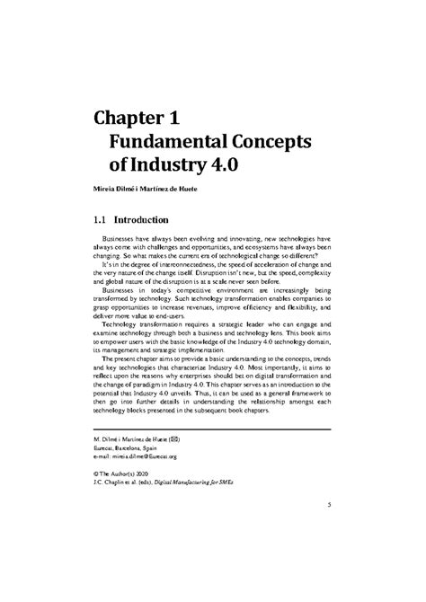 1 Fundamental Concepts 5 Chapter 1 Fundamental Concepts Of Industry