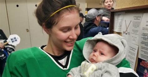 Hockey Player Breastfeeding In Locker Room Goes Viral