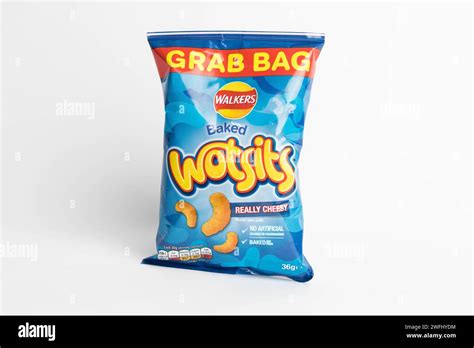 London United Kingdom 29th January 2024 A Packet Of Walkers Baked Wotsits Really Cheesy