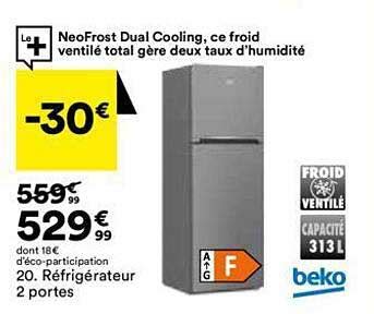 Promo Réfrigérateur 2 Portes Beko chez BUT iCatalogue fr