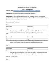 Copy Of Virtual Voltaic Vs Electrolytic Cell Lab Docx Virtual Cell