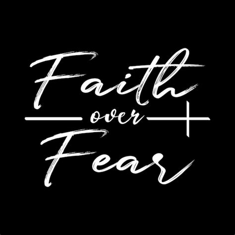 Premium Vector Faith Over Fear T Shirt Design Vector