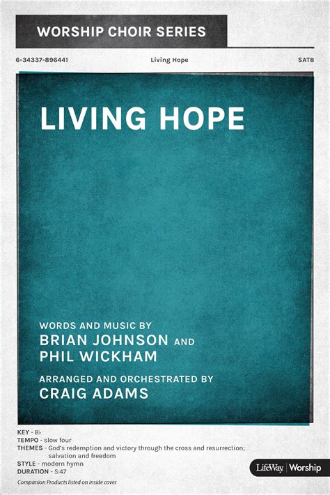 Living Hope Satb By Brian Johnson And Phil J W Pepper Sheet Music