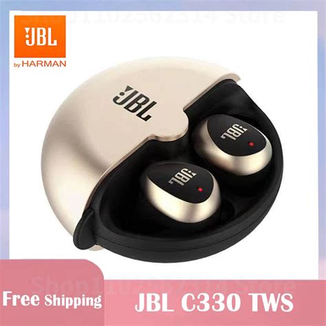 Jbl écouteurs Bluetooth C330 Tws True Wireless Avec Micro Et Étui De