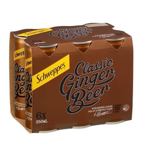 Super Liquor Schweppes Classic Ginger Beer Cans 6x250ml