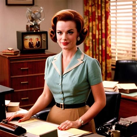 Premium Photo | Retro vintage 1950s office worker in office business environment