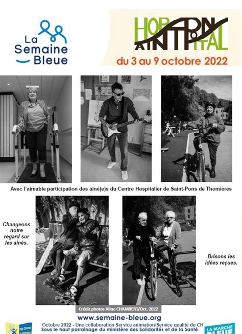 Semaine bleue 2022 Centre Hospitalier de Saint Pons de Thomières