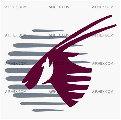 Qatar Airways - Oryx Qatar Airways Logo, HD Png Download - kindpng