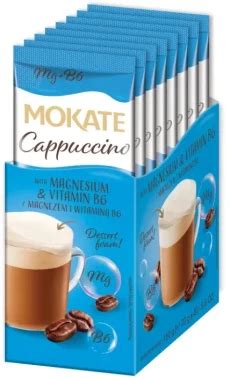 Kawa Rozpuszczalna W Saszetkach Mokate Cappuccino Z Magnezem Sztuk