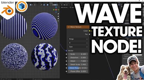 How To Use The Wave Texture Node Blender Texture Node Tutorial Youtube