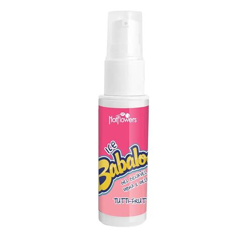 ICE BABALOO GEL TUTTI FRUTTI BEIJÁVEL VIBRA E GELA 15G HOT FLOWERS Distribuidora Hot Flowers
