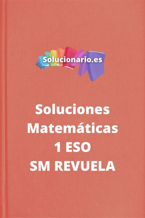 Solucionario Matemáticas 1 ESO SM Revuela 2024 2025 PDF