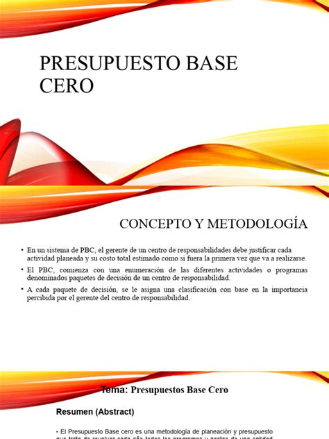 Presupuesto Base Cero Pdf