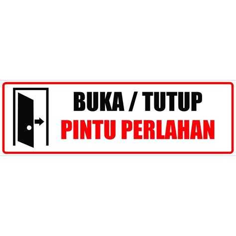 Jual Stiker Pintu Buka Tutup Shopee Indonesia